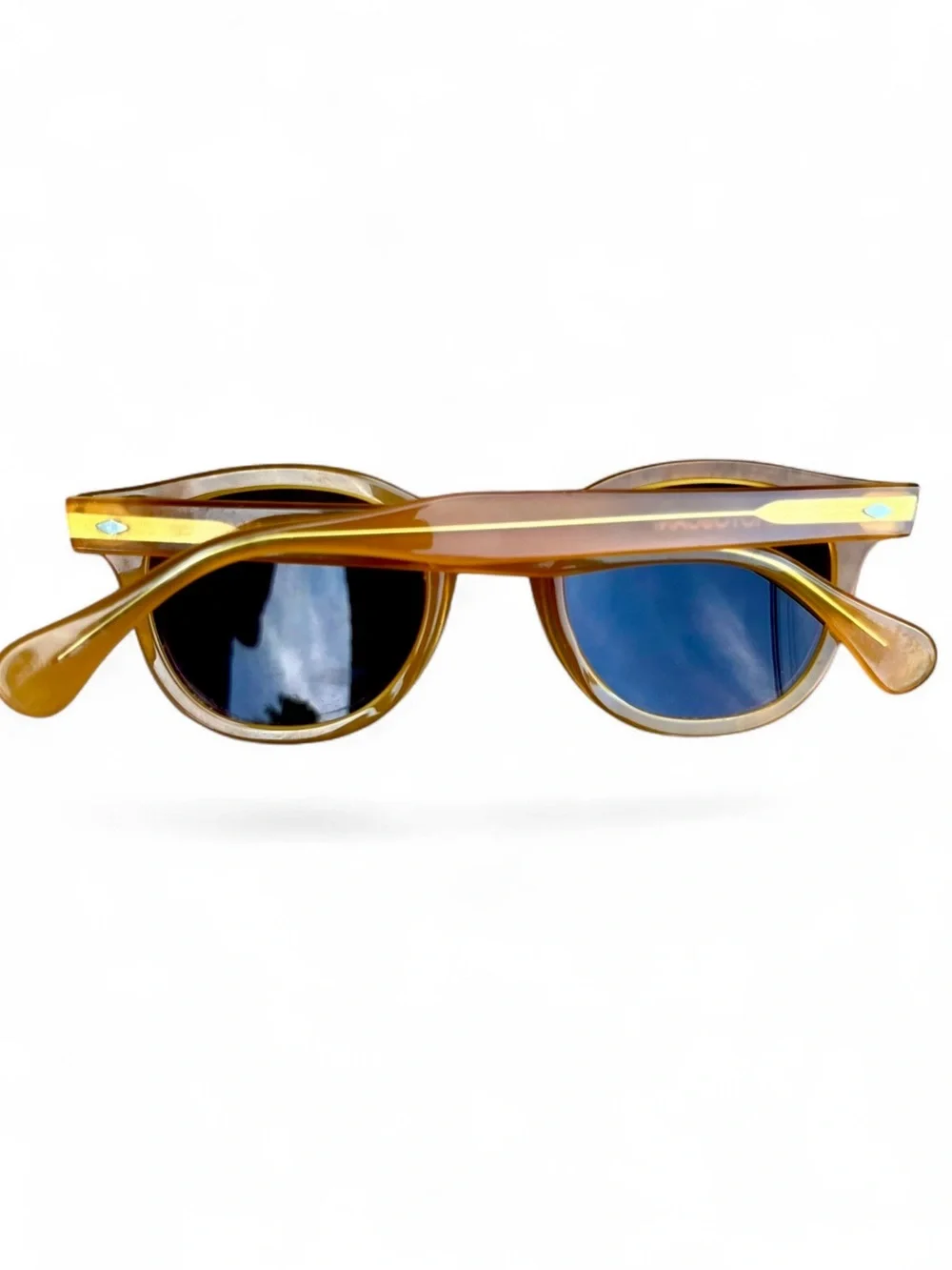 Oliviero Toscani’s Personal Sunglasses — Honey Round Frames